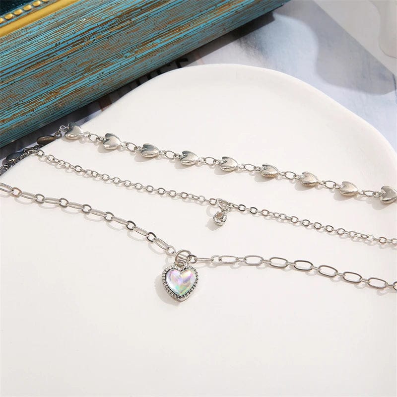 Collier triple coeur